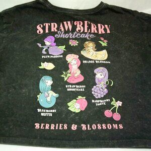 CUTE STRAWBERRY SHORTCAKE SIZE M 2 SIDED CROP TOP T-SHIRT SS 2 SIDED DESIGN 👸